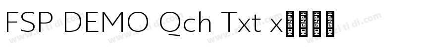 FSP DEMO Qch Txt x字体转换 FSP DEMO Qch Txt x字体转换